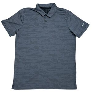 Nike Dri Fit Men’s Golf Polo shirt Size Medium Grey